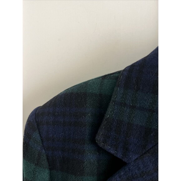 EUC Lauren Ralph Lauren vintage Wool Cashmere plaid Tartan Blazer Jacket Sz 6 - Picture 3 of 10